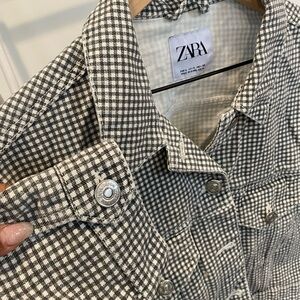 Zara Monochrome Gingham Men's Shirt